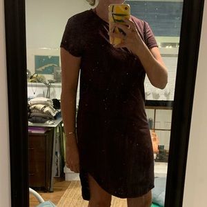 Burgundy T-Shirt Dress